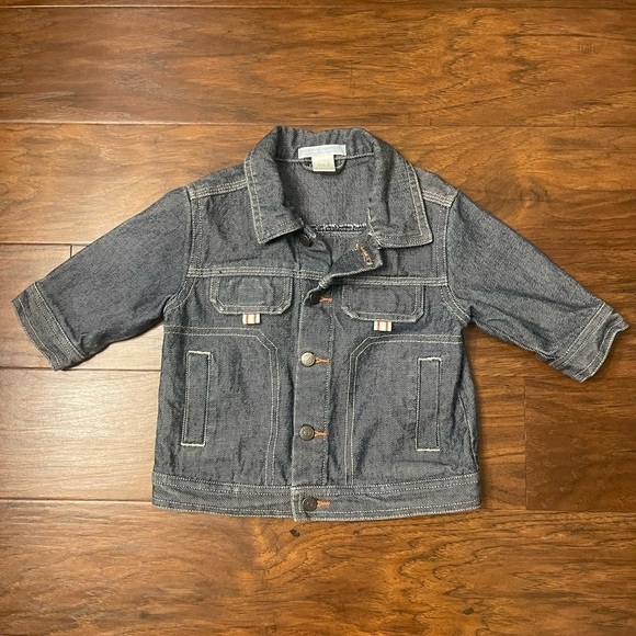 Janie and Jack Jean Jacket Size 0-6M - Picture 1 of 6